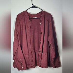 Maurices Burgandy Blazer